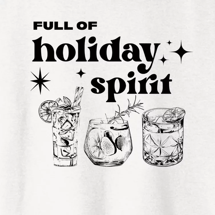 Full Of Holiday Spirit Women's Crop Top Tee