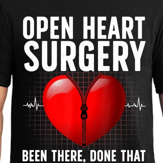 Funny Open Heart Surgery Art For Men Women CHD Surgery Lover Pajama Set