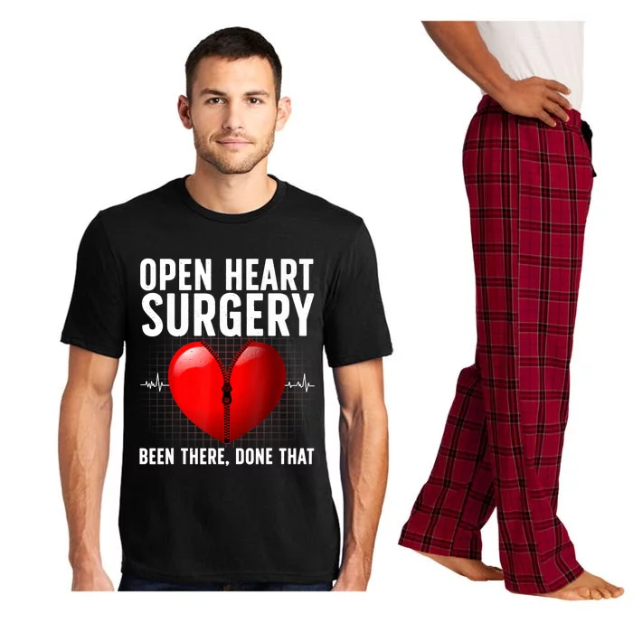 Funny Open Heart Surgery Art For Men Women CHD Surgery Lover Pajama Set