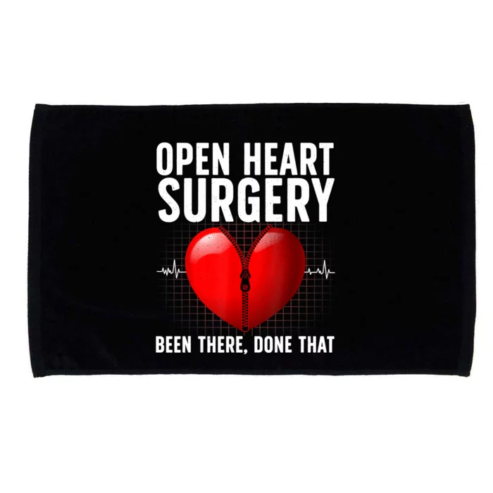 Funny Open Heart Surgery Art For Men Women CHD Surgery Lover Microfiber Hand Towel