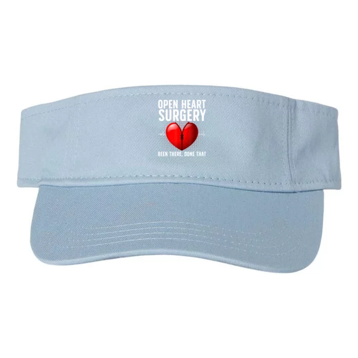 Funny Open Heart Surgery Art For Men Women CHD Surgery Lover Valucap Bio-Washed Visor