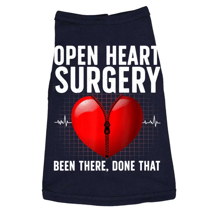 Funny Open Heart Surgery Art For Men Women CHD Surgery Lover Doggie Tank