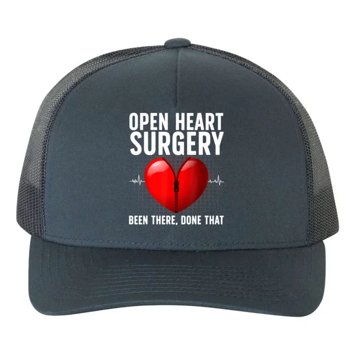 Funny Open Heart Surgery Art For Men Women CHD Surgery Lover Yupoong Adult 5-Panel Trucker Hat