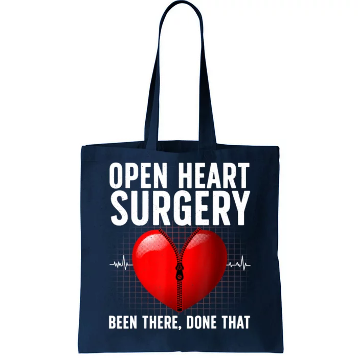 Funny Open Heart Surgery Art For Men Women CHD Surgery Lover Tote Bag