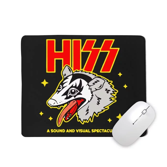 Funny Opossum Hiss A Sound And Visual Spectacular Gift Mousepad