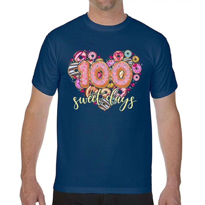 Funny One Hundred 100 Sweet Days Of School Donuts Comfort Colors T-Shirt