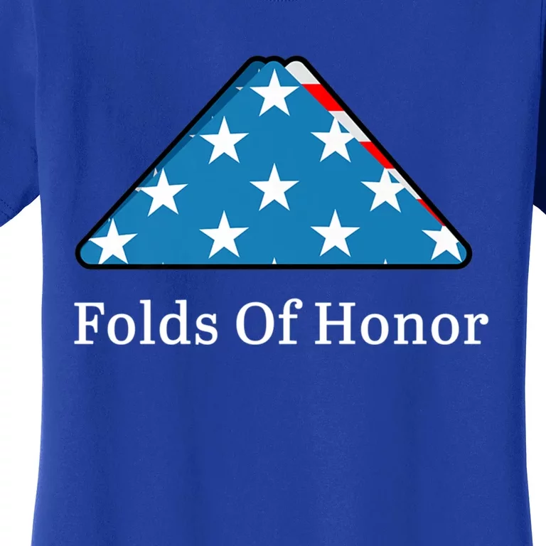 Folds Of Honor Fallen Military First Responders Patriotic Gift Women's T-Shirt