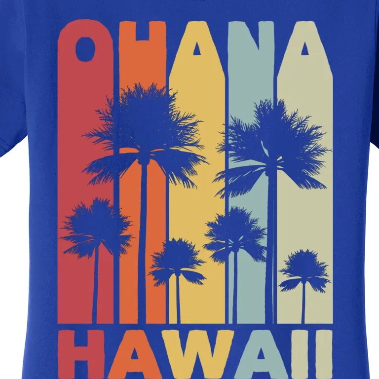 Family Ohana Hawaiian Retro Hawaii Tropical Summer Vacation Gift Women's T-Shirt