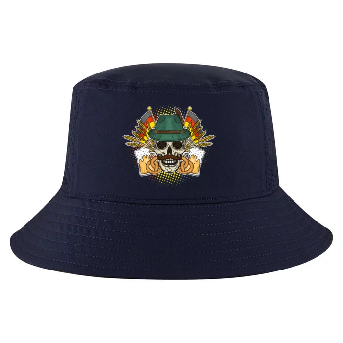 Funny Oktoberfest Halloween Skull Cool Comfort Performance Bucket Hat