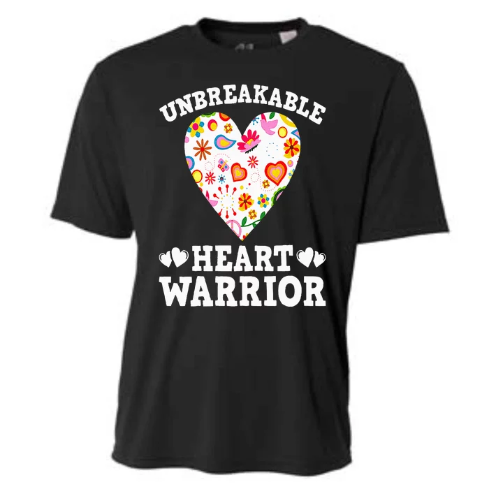 Funny Open Heart Surgery Bypass Unbreakable Heart Warrior Cooling Performance Crew T-Shirt