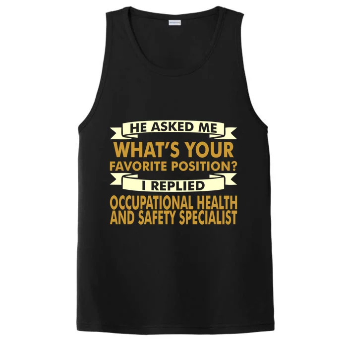 Favorite Occupational Health Safety Specialist Professions Great Gift Performance Tank