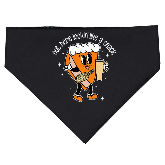 Fall Out Here Looking Like A Snack Pumpkin Spice USA-Made Doggie Bandana