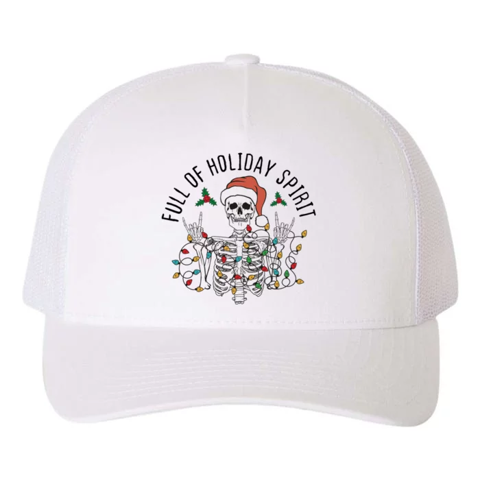 Full Of Holiday Spirit Funny Christmas Gift Yupoong Adult 5-Panel Trucker Hat