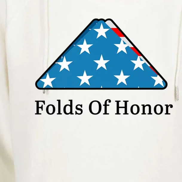 Folds Of Honor Fallen Military First Responders Patriotic Meaningful Gift Womens Funnel Neck Pullover Hood