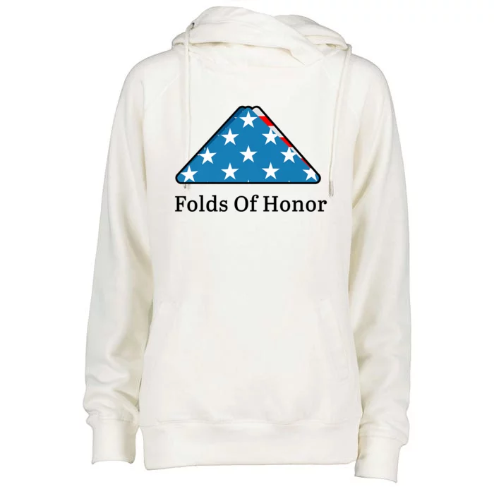 Folds Of Honor Fallen Military First Responders Patriotic Meaningful Gift Womens Funnel Neck Pullover Hood