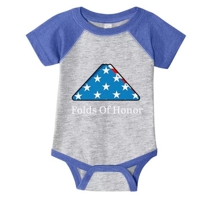 Folds Of Honor Fallen Military First Responders Infant Baby Jersey Bodysuit