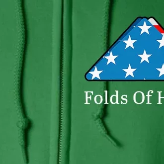 Folds Of Honor Fallen Military First Responders Full Zip Hoodie