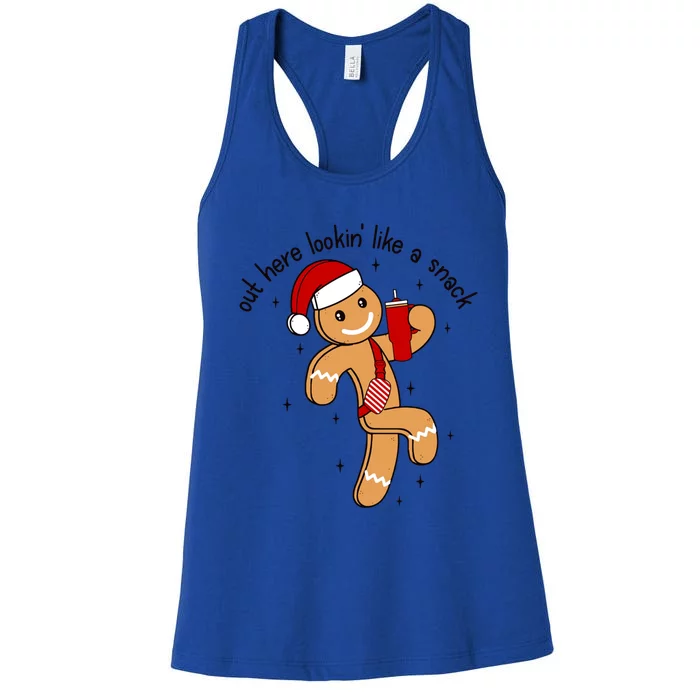 Funny Out Here Lookin Like A Snack Gift Women's Racerback Tank