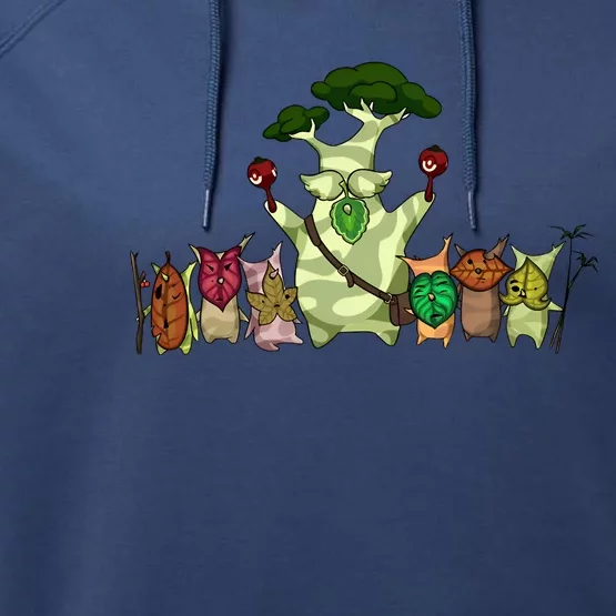 Flora Of Hyrule Korok Hylian Lover Perfect Gift Idea Performance Fleece Hoodie