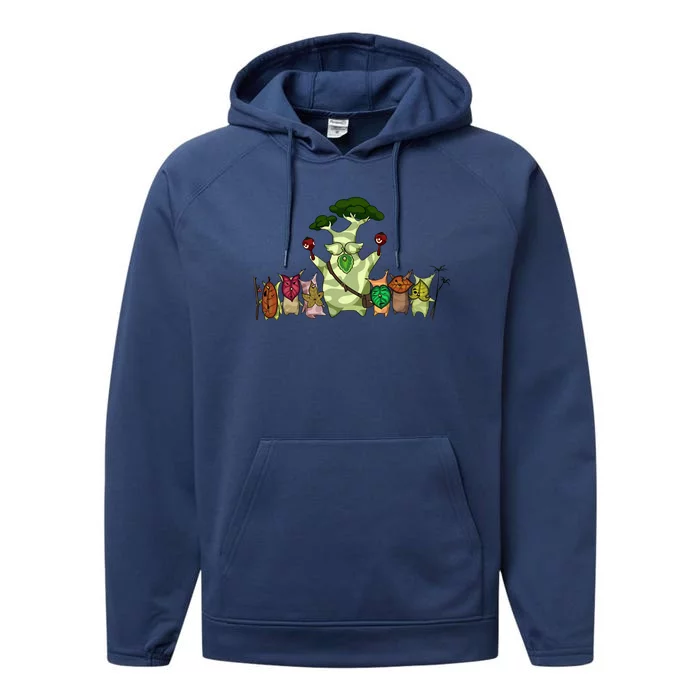 Flora Of Hyrule Korok Hylian Lover Perfect Gift Idea Performance Fleece Hoodie