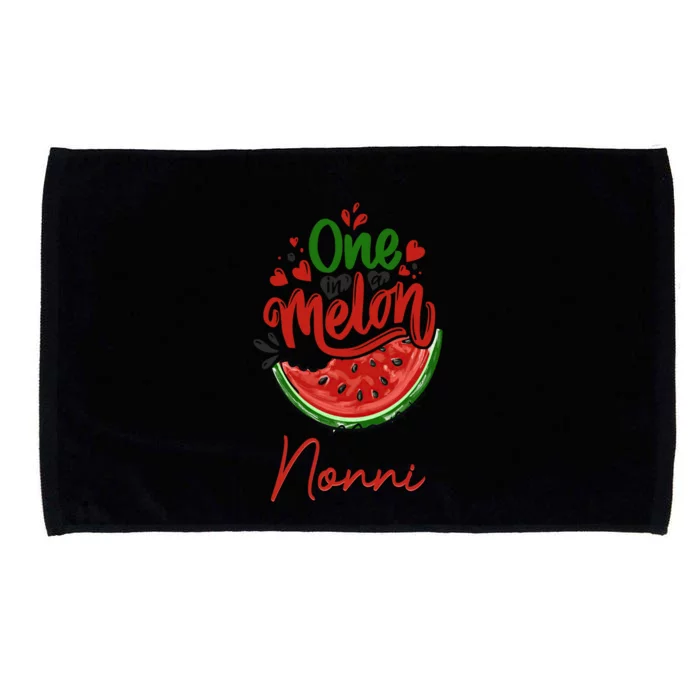 Funny One In A Melon Nonni Matching Group Cool Gift Microfiber Hand Towel