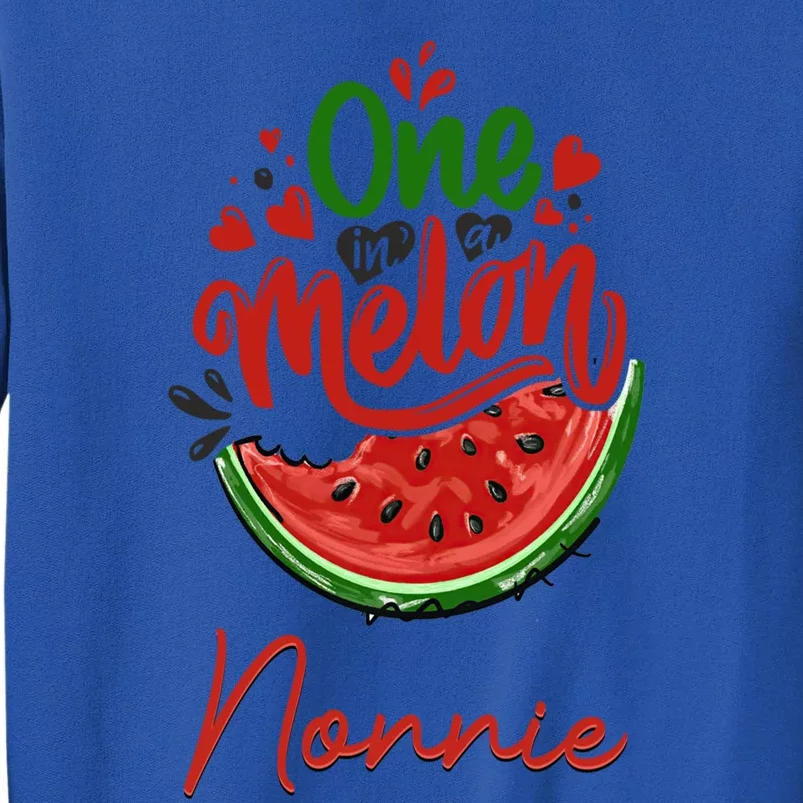 Funny One In A Melon Nonnie Matching Group Gift Sweatshirt