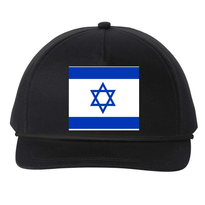 Flag of Israel Snapback Five-Panel Rope Hat