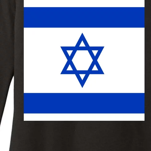 Flag of Israel Womens CVC Long Sleeve Shirt