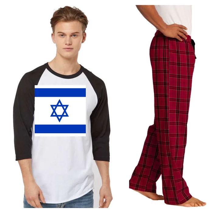 Flag of Israel Raglan Sleeve Pajama Set