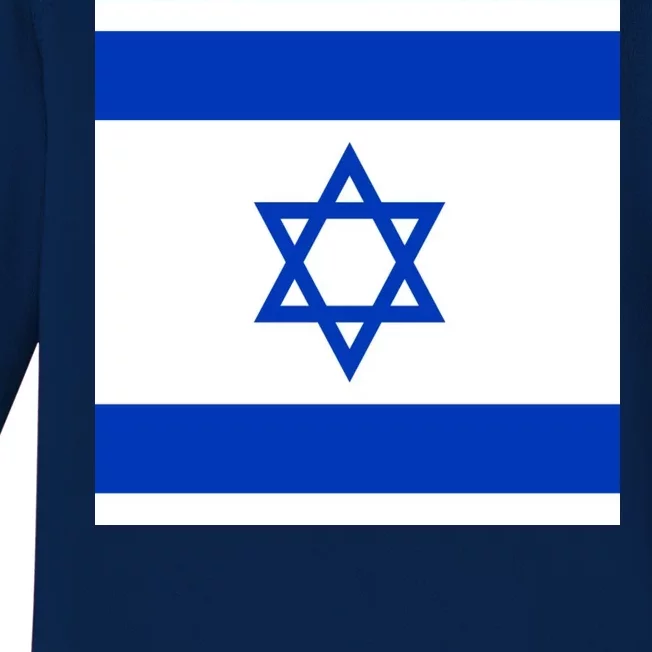 Flag of Israel Baby Long Sleeve Bodysuit