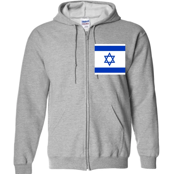 Flag of Israel Full Zip Hoodie