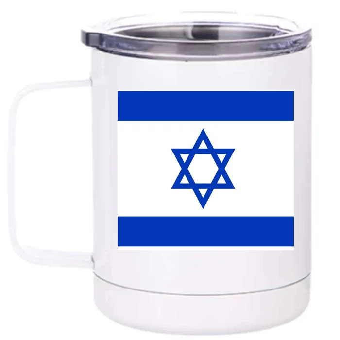 Flag of Israel Front & Back 12oz Stainless Steel Tumbler Cup