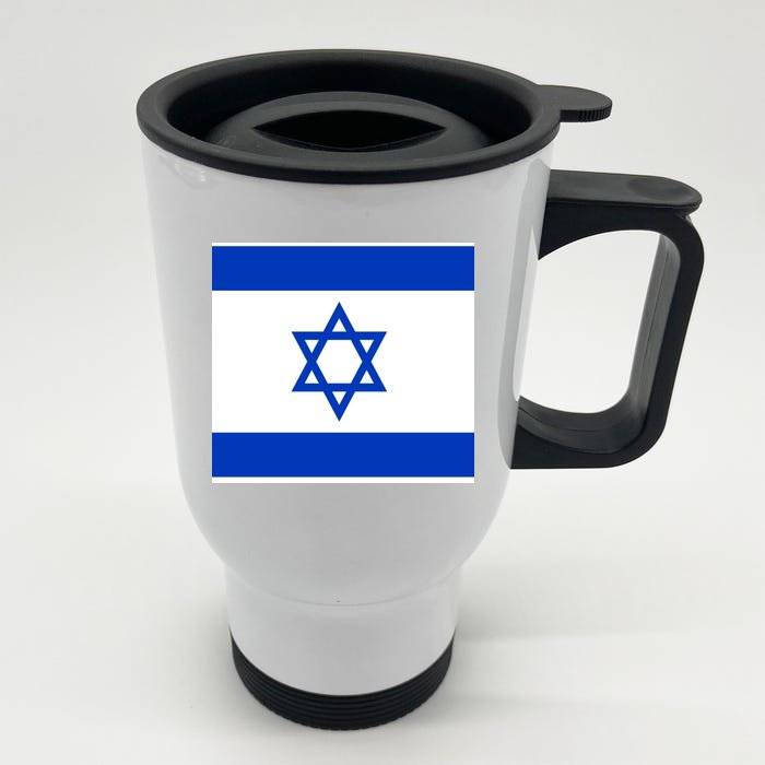 Flag of Israel Front & Back Stainless Steel Travel Mug