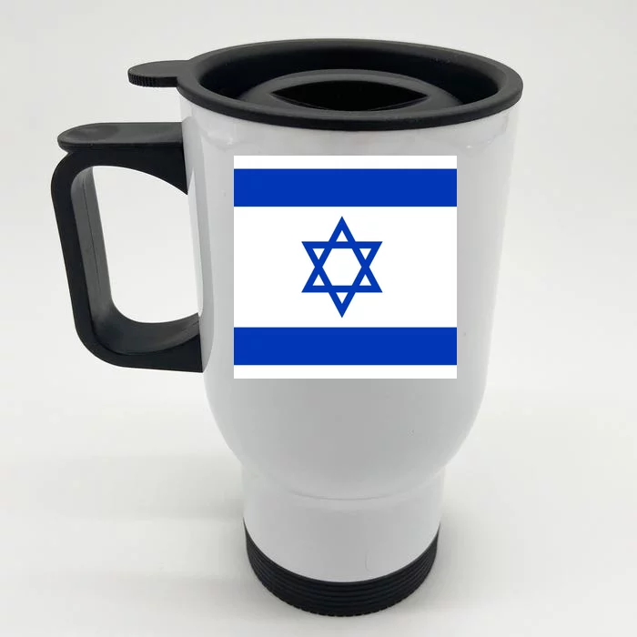 Flag of Israel Front & Back Stainless Steel Travel Mug