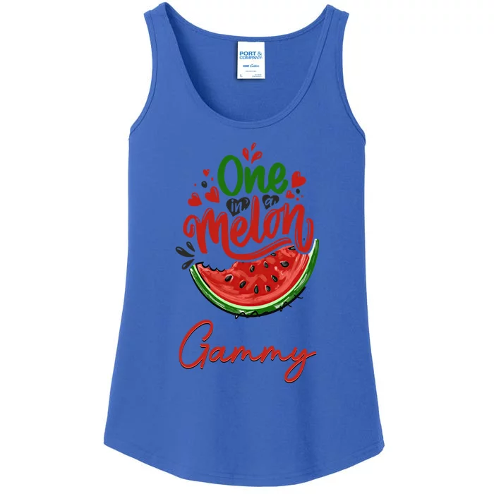 Funny One In A Melon Gammy Matching Group Gift Ladies Essential Tank