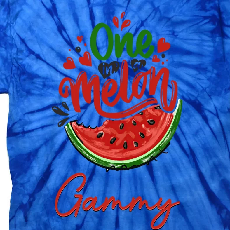 Funny One In A Melon Gammy Matching Group Gift Tie-Dye T-Shirt