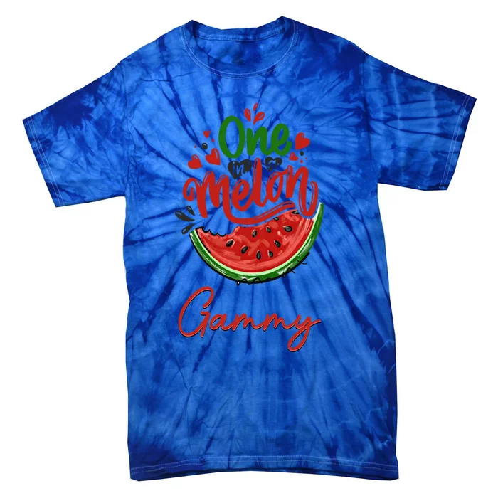 Funny One In A Melon Gammy Matching Group Gift Tie-Dye T-Shirt