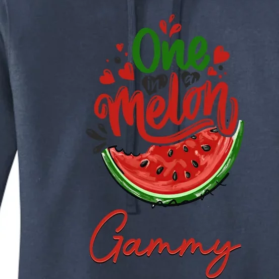 Funny One In A Melon Gammy Matching Group Gift Women's Pullover Hoodie