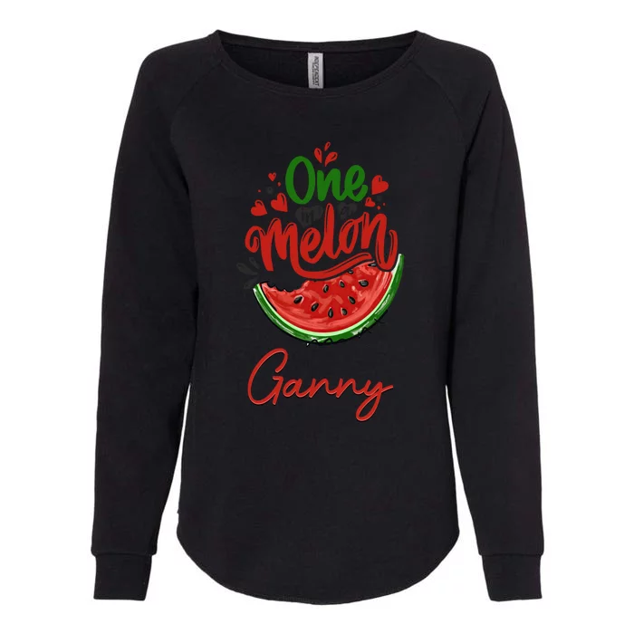 Funny One In A Melon Ganny Matching Group Gift Womens California Wash Sweatshirt