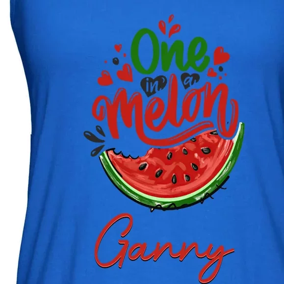 Funny One In A Melon Ganny Matching Group Gift Ladies Essential Flowy Tank