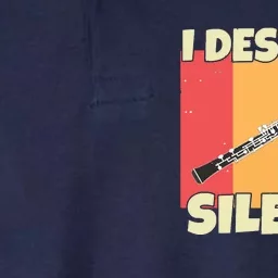 Funny Oboe Instrument I Destroy Silence For Oboe Softstyle Adult Sport Polo