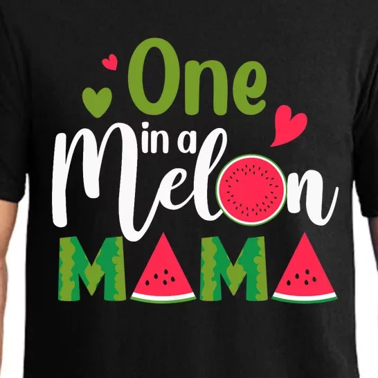 Family One In A Melon Mama Birthday Party Matching Family Pajama Set