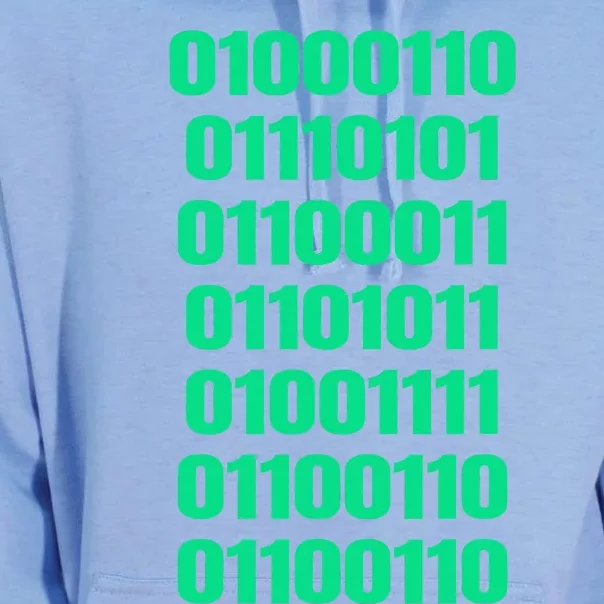 Fuck Off In Binary Code Unisex Surf Hoodie