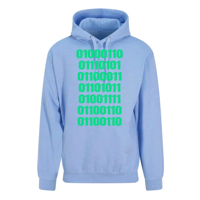 Fuck Off In Binary Code Unisex Surf Hoodie