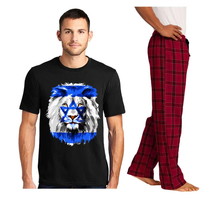 Flag of Israel lion Jewish Israel Flag Pajama Set