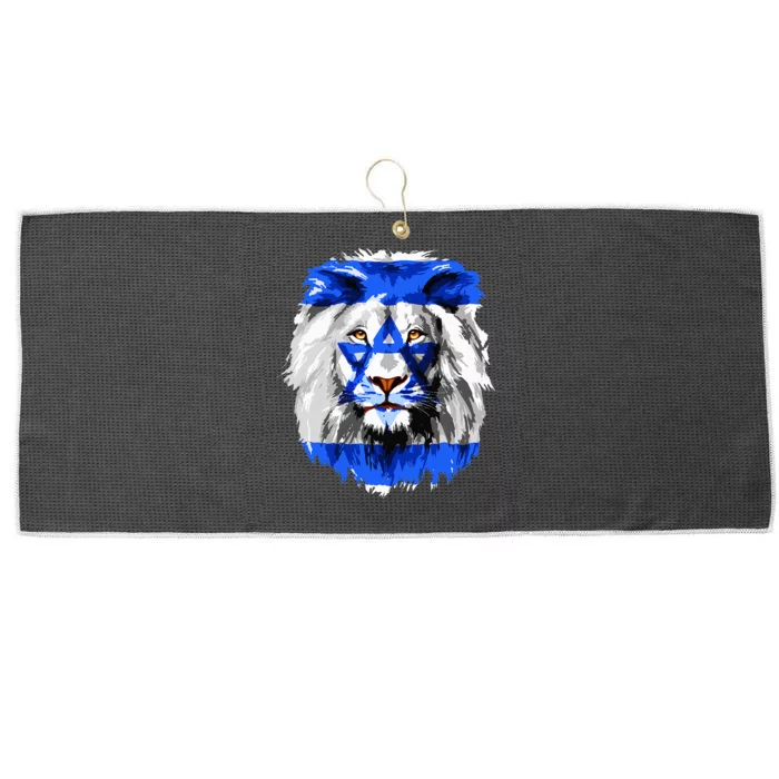 Flag of Israel lion Jewish Israel Flag Large Microfiber Waffle Golf Towel