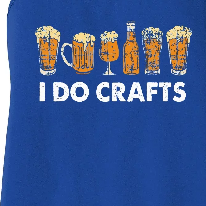 Funny Oktoberfest I Do Crafts Beer For German Beer Lovers Women's Racerback Tank