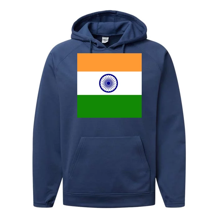 Flag of India Performance Fleece Hoodie