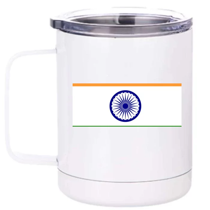 Flag of India Front & Back 12oz Stainless Steel Tumbler Cup