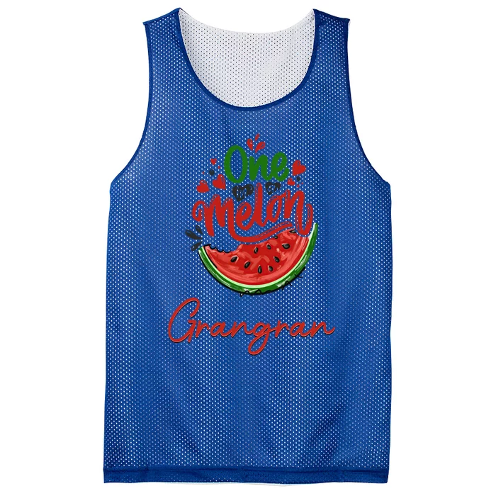 Funny One In A Melon Grangran Matching Group Gift Mesh Reversible Basketball Jersey Tank